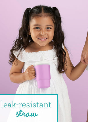 Infantino My 1st Tumbler 9 Oz Silicone Sippy Cup, Lilac