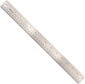 Officemate Classic Stainless Steel Metal Ruler, 15 inches with Metric Measurements, Silver, 15 L x 1.25 W (66612)