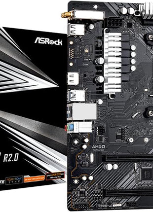 ASRock B450M/AC R2.0 AM4 AMD Promontory B450 SATA 6Gb/s Micro ATX AMD Motherboard