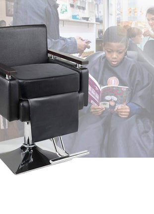 YOSHIKO Salon Booster Seat Cushion for Hair Cutting Salon Leather Pads, Boat Booster seat Cushion, Styling Chair Seat Booster, Barber Beauty Salon Spa Equipment Black