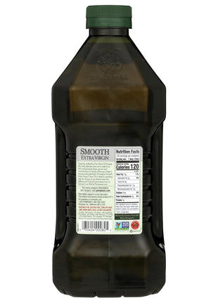 Pompeian Smooth Extra Virgin Olive Oil, Contains Polyphenols, First Cold Pressed, 68 Fl Oz