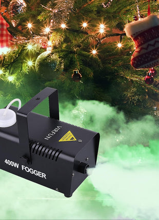Fog Machine, Smoke Machine with Remote Control for Halloween, Party | Wireless&Wired Remote Control, for Halloween, Party, Outdoor, Indoor and Stage Effect, 400W