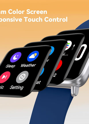 Pedometer Watch Senior Friendly No App/Phone Required,Waterproof Fitness Tracker Watch with Heart Rate Sleep Monitor Activity Tracker, Step Counter for Walking, Smart Watches for Women Men