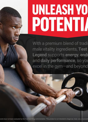 Force Factor Test X180 Legend Testosterone Booster for Men | Build Muscle & Strength, Performance, Testosterone Supplement for Men's Health, Testosterone Support, 120 Capsules