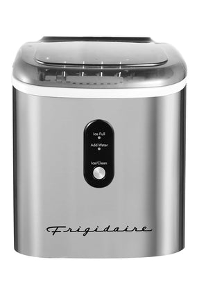 Frigidaire EFIC103-AMZ-SC Counter Top Maker with Over-Sized Ice Bucket, Stainless Steel, Self Cleaning Function, Heavy Duty, Stainless