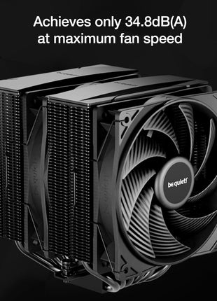 be quiet! Pure Rock Pro 3 LX CPU Air Cooler | 6 High Performance 6mm Heat Pipes with HDT Technology | 120mm Quiet ARGB PWM Fan | AMD:AM4 AM5/Intel LGA 1700/1150/1151/1200 | Black | BK043