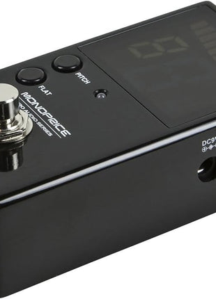 Monoprice Chromatic Pedal Tuner - Black, Normal & True-Bypass Outputs, Easy to Tune Your Bass & Guitars - Stage Right Series