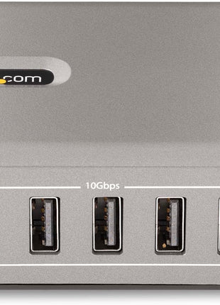 StarTech.com 10-Port USB-C Hub - 8X USB-A/2x USB-C - Self-Powered w/65W Power Supply - USB 3.1 10Gbps - Desktop/Laptop USB Hub w/USB-IF Certified 3ft Locking Cable, USB C Splitter, TAA