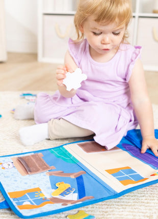 Melissa & Doug® Ms. RachelTM What to Wear Felt Activity Board Take-Along Preschool Learning Toy for Boys and Girls - FSC Certified
