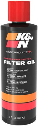 K&N Air Filter Oil: 8 Oz Squeeze Bottle; Restore Engine Air Filter Performance and Efficiency, 99-0533