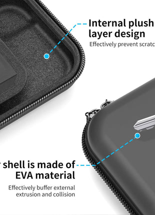 HEYSTOP Carrying Case for Nintendo Switch 2, Water-Resistant Hard Shell Travel Pouch with 12 Game Slots, Slim Storage Bag for Backpacking & Road Trip, Secure Straps & Dual Zippers, Black