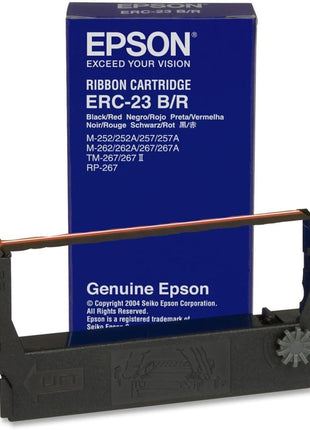 Genuine Epson (ERC-23BR) Black/Red Ribbon Cartridge - 3-Pack - For TM267, M280, M252, M267, M262, M267