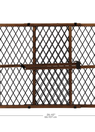 Position & Lock Adjustable Wood Baby Gate (Farmhouse Collection)