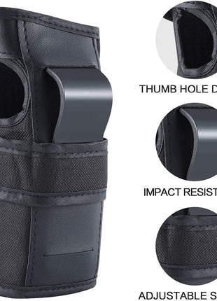 Adult Knee Pads Elbow Pads Wrist Guards for Adult Kids 6 in 1 Protective Gear Set for Skateboarding Biking Roller Skating Cycling Outdoor Sports