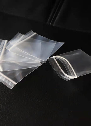 JINYONBAG Mini Plastic Bags, 400pcs 2 inch x 2 inch Transparent Reusable Zipper Storage Bags for Jewelry, Candy, Coins