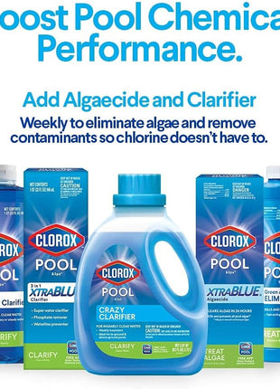 Clorox® Pool&SpaTM Swimming Pool Super Water Clarifier, Creates Crystal Clear Pool Water, 1 Quart (Pack of 1)