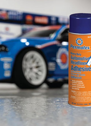 Permatex 27828 Body Shop Heavy Duty Headliner and Carpet Adhesive, 16.75 oz Aerosol Can