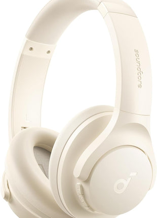 Soundcore by Anker Q20i Hybrid Active Noise Cancelling Headphones, White | Over-Ear, Bluetooth, 40H ANC Playtime, Hi-Res Audio, Big Bass, Transparency Mode, Customize via App, Travel, Home, Office
