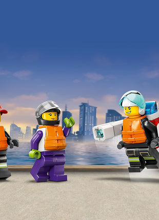 LEGO City Fire Rescue Boat Building Set - Floatable Boat Toy for Boys & Girls, Ages 5+ - Kids Pretend Play Toy for Preschool - Gift for Birthdays - 60373