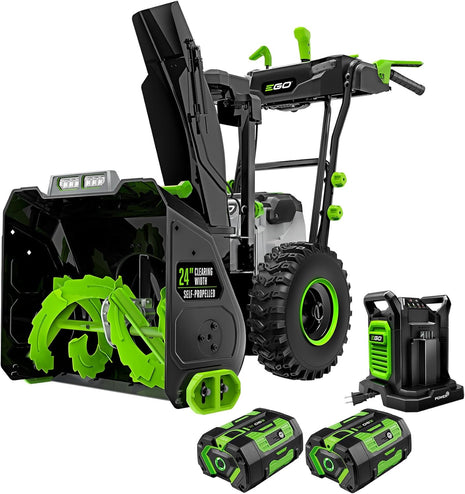 EGO SNT2405 24" Cordless Snow Blower Kit, Self Propelled, w/ 2 7.5Ah Batteries