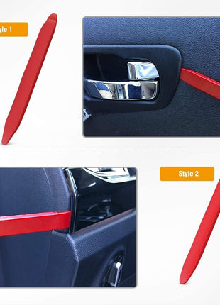 GOOACC 5 PCS Nylon Auto Trim Removal Tool Kit No-Scratch Removal Tool Kit for Car Panel & Audio Dashboard Dismantle Red