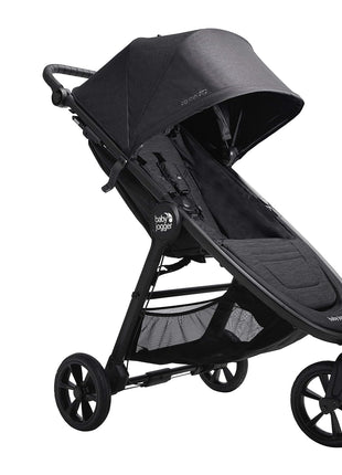 Baby Jogger City Mini GT2 All-Terrain Stroller Black Complete with Adjustable Handlebar Hand-Operated Parking Brake and car seat Adapter