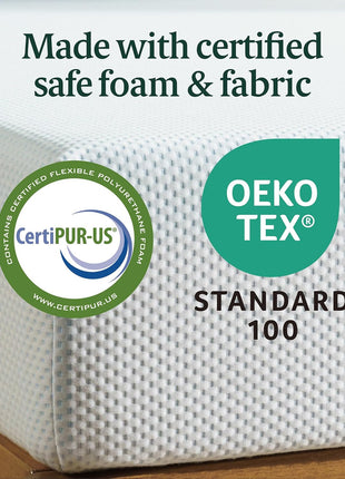 Zinus 10 Inch Queen Green Tea Cooling Memory Foam Mattress, Medium Feel | Refreshing & Cooling Sleep, Targeted Pressure Relief, Just-Right Medium Feel, CertiPUR-US & OEKO-TEX Certified Materials