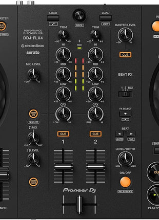 Pioneer DJ DDJ FLx4 2 deck Rekordbox and Serato DJ Controller   Graphite