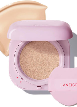 Lanage Neo Cushion, The Glow, 21W, Warm Beige, Foundation, Cushion Foundation, Semi Matte, Sunscreen, Korean Cosmetics