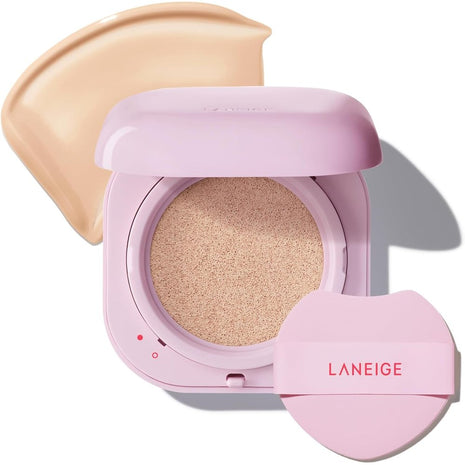 Lanage Neo Cushion, The Glow, 21W, Warm Beige, Foundation, Cushion Foundation, Semi Matte, Sunscreen, Korean Cosmetics
