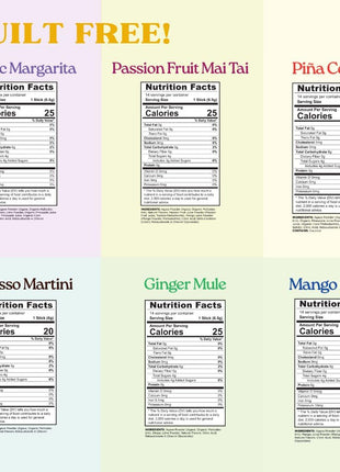 Maud's Mixers Variety Pack Cocktail Mix, 12 ct, Mocktail Non-Alcoholic Drinks - Made with Real Agave - Low Calorie, Low Sugar, Easy to Mix