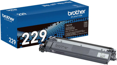Brother Genuine TN229BK Black Standard Yield Printer Toner Cartridge - Print up to 1,500 Pages(1) | Brother Genuine TN229 Toner with smudge-free performance for HL-L3220CDW, HL-L3280CDW and MFC-L3720CDW