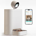 AI Smart Automatic Cat Feeder with 360Â° Camera, 2K HD Night Vision & 2-Way Audio, Smart APP Control, Up to 16 Meals/Day, 5.5L Timed Food Dispenser for Cats and Dogs