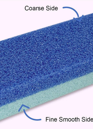 Maryton Foot Pumice Stone for Feet Hard Skin Callus Remover and Scrubber (Pack of 4) (Blue)