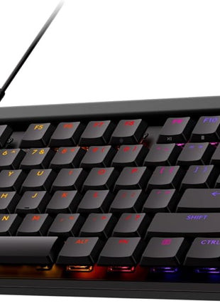 Logitech G515 TKL Wired Low Profile Gaming Keyboard, Fully Customizable RGB, Double-Shot PBT Keycaps, Tactile/Brown Switches - Black
