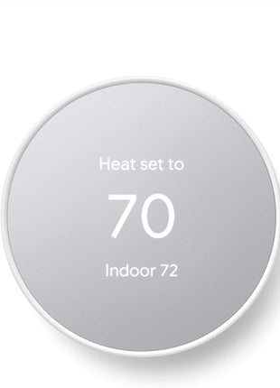 Google Nest Thermostat - Smart Thermostat for Home - Programmable Wifi Thermostat - Snow