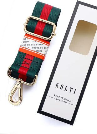 Kolti Purse Strap Replacement Crossbody Handbag Stripe Wide Adjustable