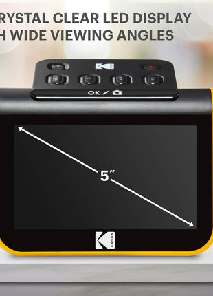 KODAK Slide N SCAN Film & Slide Scanner Digitizer with 5" LCD Screen, Quickly Convert Negatives & Slides to Digital 22MP JPEG Photos, Compatible with 135, 126 and 110 Film & Slides