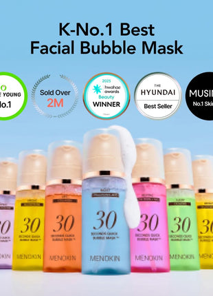 MENOKIN 30 Seconds Bubble Mask LIFT, Collagen Firming Face Mask, 3.21 fl oz