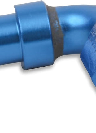 Earl's 709106ERL Auto-Crimp Hose End - 90 Degree - Size -6 - Blue