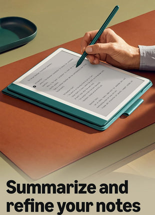 Amazon Kindle Scribe (32GB) - Your notes, documents and books, all in one place. With built-in AI notebook summarization. Includes Premium Pen - Tungsten