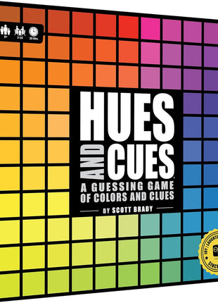 HUES and CUES - Vibrant Color Guessing Board Game for 3-10 Players Ages 8+, Connect Clues and Guess from 480 Color Squares