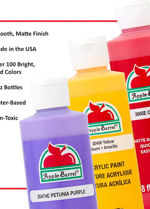 Apple Barrel Acrylic Paint in Assorted Colors (8 Ounce), 20403 White