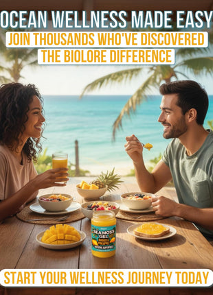 Biolore Sea Moss Gel Mango-Pineapple Made in USA Raw Wildcrafted Irish Seamoss Essential Vitamins Trace Minerals Vegan Superfood, Jam, Jelly & Sweet Spread Gifts (Mango-Pineapple 8OZ)