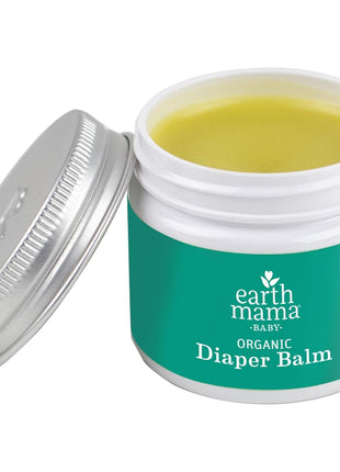 Earth Mama Organic Diaper Balm 2-Ounce | Diaper Cream for Baby | EWG Verified, Petroleum & Artificial Fragrance-Free with Calendula for Sensitive Skin (2-Pack)