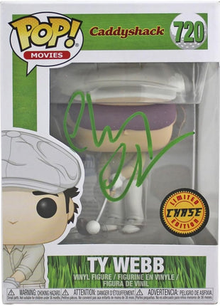 Chevy Chase Caddyshack Signed LE Blindfold Variant Funko Pop Vinyl Figure BAS 1 - Beckett Authentication - Movie Figurines