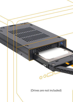 ICY DOCK 2 Bay 2.5 SAS/SATA HDD/SSD Mobile Rack for External 3.5" Bay | ExpressCage MB742SP-B
