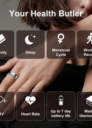 PAXAM Smart Ring for Women & Men Health & Fitness Tracker