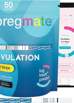 Pregmate 50 Ovulation Test Strips Predictor Kit (50 Count)