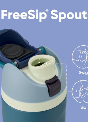 Owala FreeSip Stainless Steel Water Bottle 24 oz Denim